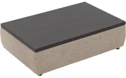 Goossens hocker lago bruin stof - 8252194-{merk}-lago-hocker-stof-01